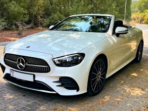 Mercedes E200 convertible-White